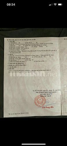Bán nhà trung tâm Quận 1, đường Cô Giang, P.Cô Giang gần chợ Bến Thành
