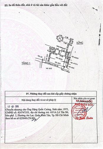 Bán nhà  hẽm 65 Lê Tấn Bê, An Lạc, Bình Tân