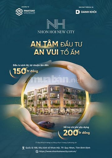 Đất nền biển Tp Quy Nhơn,Chiết khấu 41%,Thanh toán dài hạn 36 tháng