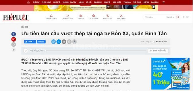 BÁN ĐẤT - HẺM LỚN - XE HƠI TẬN NHÀ