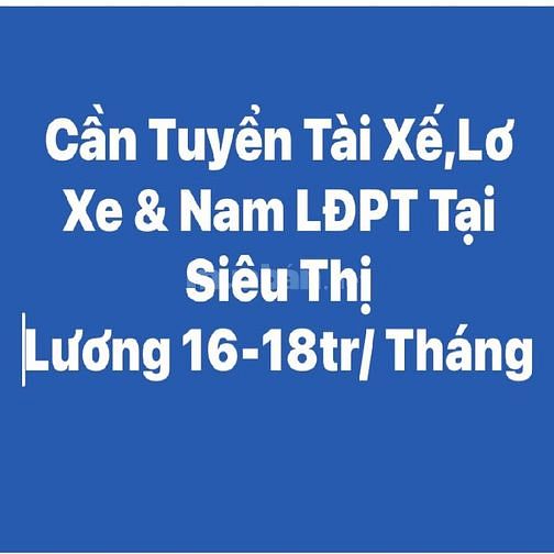 Tuyển Nhân Viên Tài Xế & Lơ Xe, LĐPT Phụ Kho Siêu Thị Lương 650k