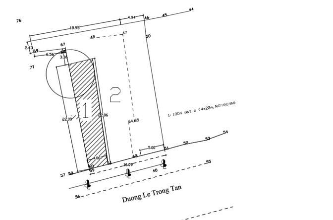 Mặt tiền Lê Trọng Tấn. Ngay sát Tôn Đản. Bán đất tặng nhà.
