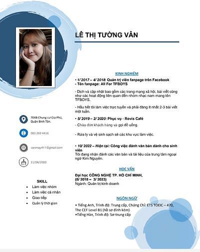 Cần tìm việc Nhân viên văn phòng, Hành chánh văn thư, Nhân sự