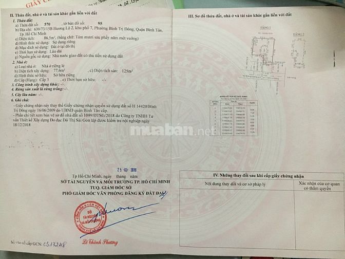 Cần bán nhà hẻm 639/73 Hương Lộ 2, P. Bình Trị Đông