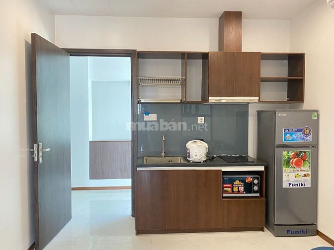 cho thuê căn hộ 1 phòng ngủ có ban công, hồ bơi, không gian xanh