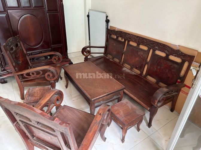 Thanh lý bộ bàn ghế, gỗ cẩm lai