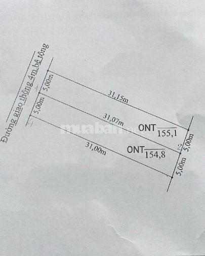 Bán đất ở  đường Nguyễn văn thọ, xã Lạc tấn, huyện Tân trụ, Long An