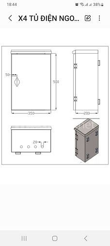 TỦ ĐIỆN NHẸ NGOÀI TRỜI (INOX 304, DÀY 1.4 LY)
