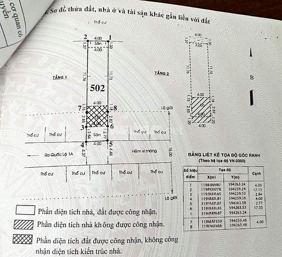 Bán Nhà DT 4m x 20m  Trệt, 1 lầu SHR đường Tân Thới Nhất 5