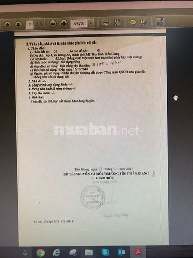 Bán nhà MTKD đường lớn vào khu công nghiệp Mỹ Tho, ngang 10m, 5.2 tỷ
