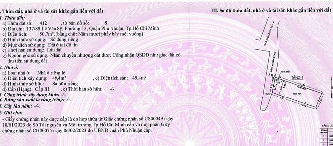 Bán nhà Lê Văn Sỹ 2 căn liền kề