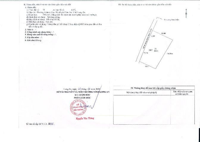 Đất thổ cư 360m2, phường Khánh Hậu, Tp. Tân An.