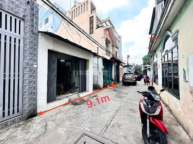 Nhà 9.5 x 26.5 cách trường chinh 300m. 2 mặt tiền, làm văn phòng chdv