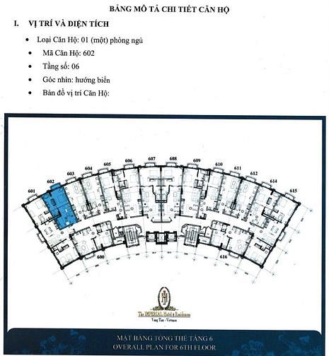 Cần bán căn hộ du lịch dịch vụ khách sạn 5 sao Imperial Vũng Tàu