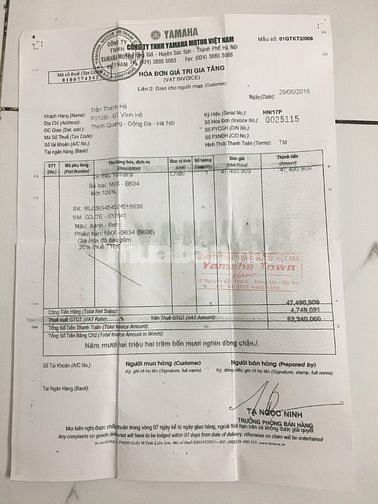 Xe NVX 155 phân khối, màu xanh đen, đời 2018, biển số Hà Nội