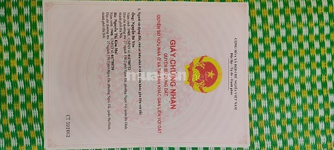 Bán nhà mới rẻ đẹp khu công chức phố Đội cấn thông lên ngọc Hà HHT 