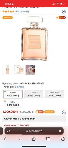 CẦN THANH LÝ CHAI NƯỚC HOA CHANEL COCO 100ml