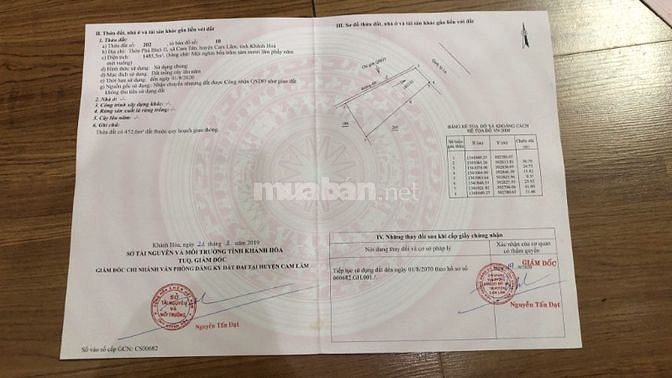 Chính chủ cần bán 15000m2 siêu rẻ tại Cam Lâm, Khánh Hoà