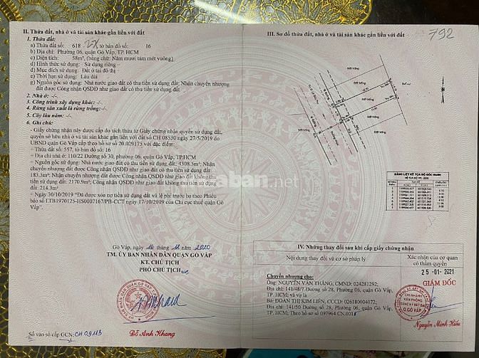 Bán đất khu bò gà 69 - Đường số 30, P.6, GV: 4,1 x 14, giá: 5,7 tỷ