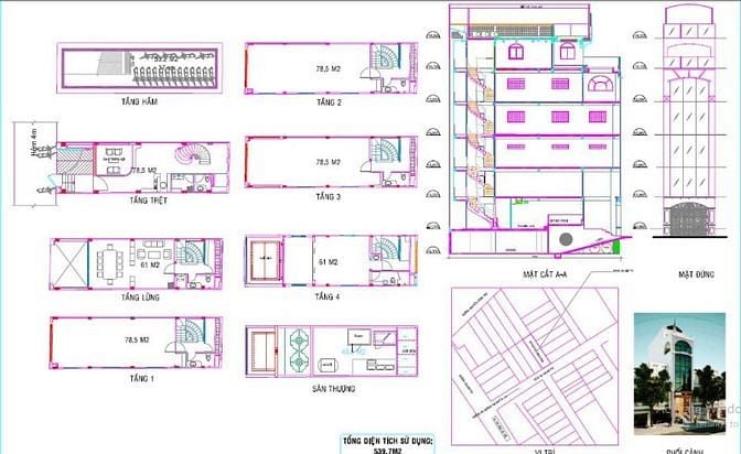 Bán nhà hẻm rộng 4.5m Calmette, Q1: 4.8m x 16.2m, hầm,trệt,lửng,4L,ST