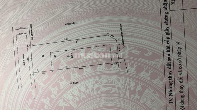Cần bán nhà 5 tầng, có thang máy, hướng đông Bắc, Diện tích 88,3 m2