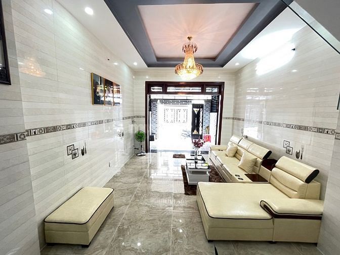 Nhà SHR, hẻm xe hơi, Đường TL 19, DT:4X14m, Trệt, 2Lầu, 4PN, Q12