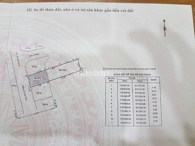 Bán đất 5x22m mt đường Lê Văn Thịnh nối dài TP. Thủ Đức