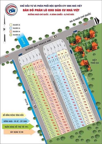 BÁN ĐẤT KDC NHÀ VIỆT, HẺM 185 NGÔ CHÍ QUỐC, BÌNH CHIỂU, THỦ ĐỨC