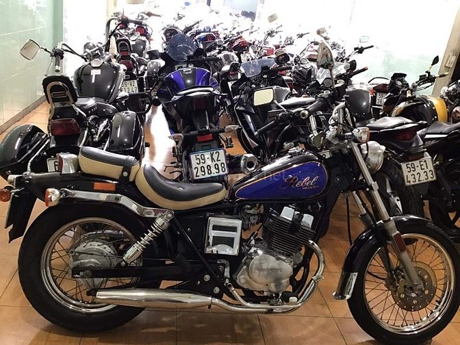 REBEL 250,HONDA NHÂT,ĐK 1993,HQCN,ZIN 100%.BH 2 NĂM.BAO SANG TÊN,RHSG