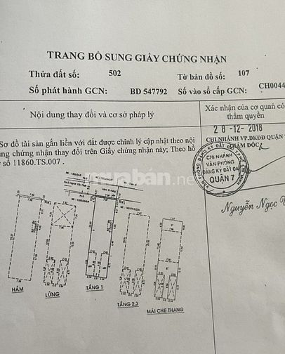 Bán tòa căn hộ dịch vụ Quận 7, DT 8x30m, 1 hầm 5 tầng, 45 phòng