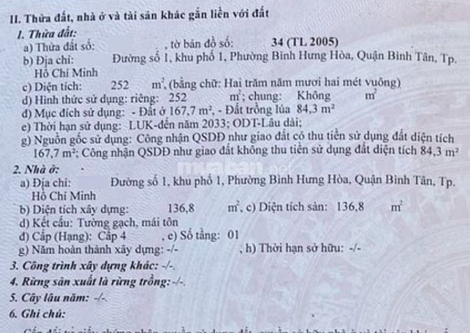 Bán nhà,mặt tiền Quốc Lộ 1A, gần ngã tư Gò Mây, Q. Bình Tân,gá 83 tỷ