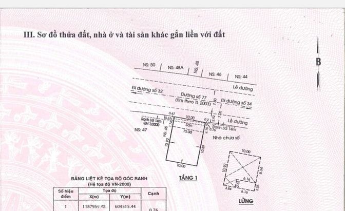 Bán đất 10x14m mặt tiền đường 77 tân quy quận 7.