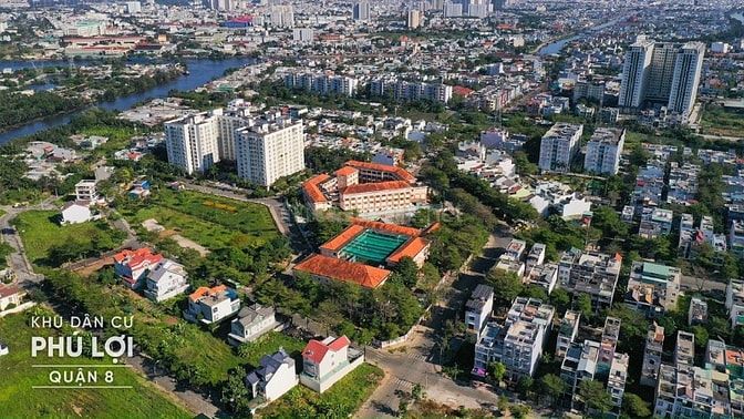 Chuyên đất nền sổ đỏ P7 Q8, tại dự án Phú Lợi, gần Sài Gòn Chợ Lớn 