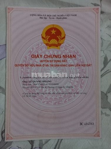 Nhà phố bán chính chủ tư nhân,vào ở ngay