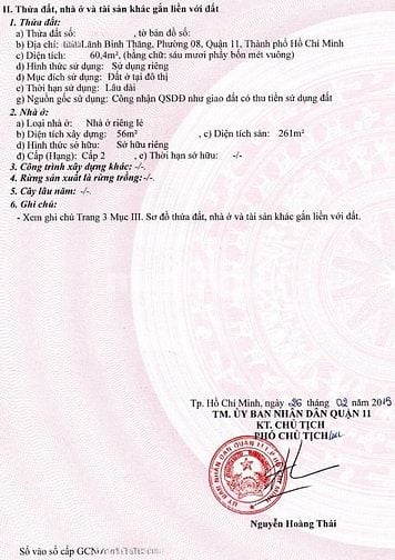 🌷 🌷 🌷 BÁN NHÀ GÓC 3 MẶT TIỀN : 299  LÃNH BINH THĂNG - P.8- Q. 11 - 