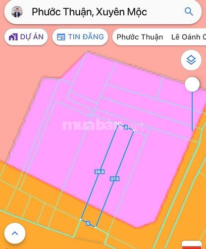 Cần bán lô đất ngang 6m mặt tiền 328 thổ cư, sát phố đi bộ Hồ Tràm