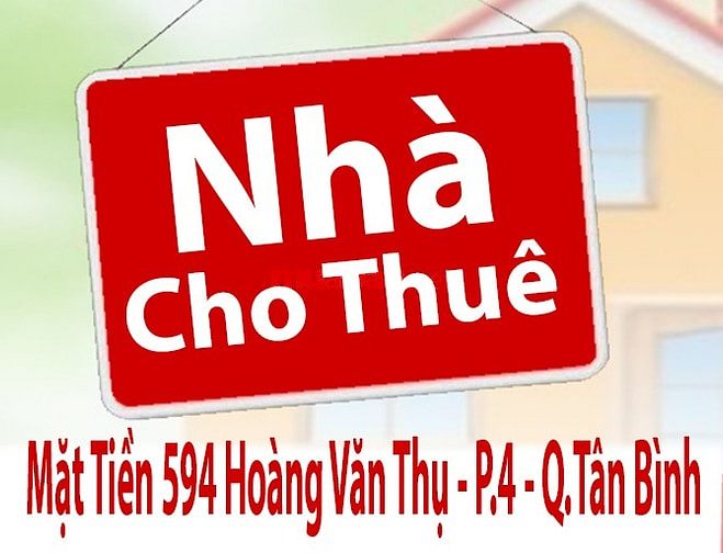 Cho Thuê Nhà mặt tiền 594 Hoàng Văn Thụ, P.4, Q.Tân Bình - dt:4x30m