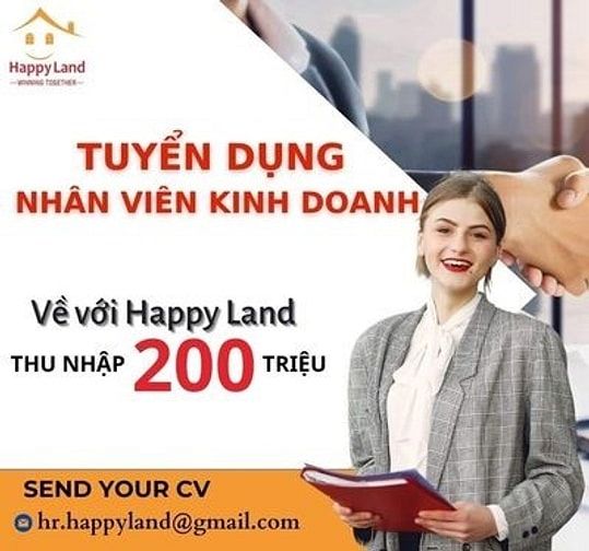 🎯 TUYÊN GẤP 10 NVKD BĐS LƯƠNG 8-15 TRIỆU + HOA HỒNG 30-200 TRIỆU