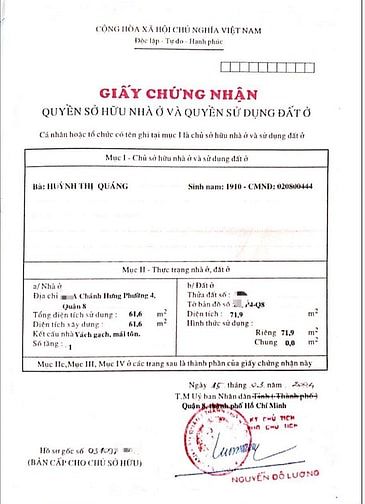 Nhà bán hẻm xe hơi đường Phạm Hùng P4 Q8 . Giá 6ty5 TL. Dt 3,9 x 16