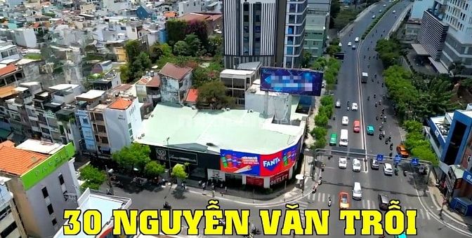 Góc 30 Nguyễn Văn Trỗi. DT 23*55m, GPXD 14 Tầng. Giá 800 tỷ TL.