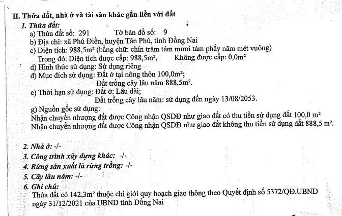 THÔNG BÁO BÁN ĐẤU GIÁ TÀI SẢN NGÂN HÀNG VIB_PHÚ ĐIỀN_L3