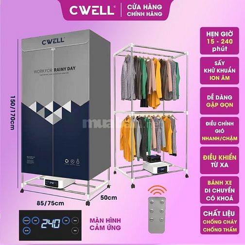 Bỏ sỉ tủ sấy quần áo, gia dụng CWell