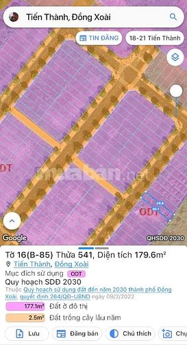 Ngân hàng Vib thanh lý gấp 2 lô đất 357m2 ngay trung tâm TP Đồng Xoài