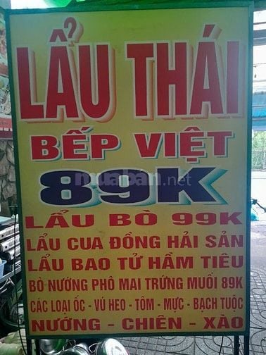 Lẩu Thái Bếp Việt Quận 7 cần tuyển gấp: NAM PHỤ BẾP,  NAM PHỤC VỤ