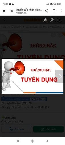 Tuyển LĐPT không cần trình độ. Có thưởng Tết 