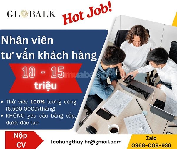 Tuyển 5 nhân viên tư vấn không cần bằng cấp