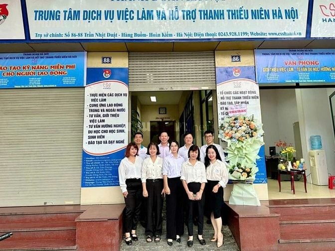 Trung tâm Dịch vụ việc làm thanh niên Hà Nội (chuyên Cung cấp lao động