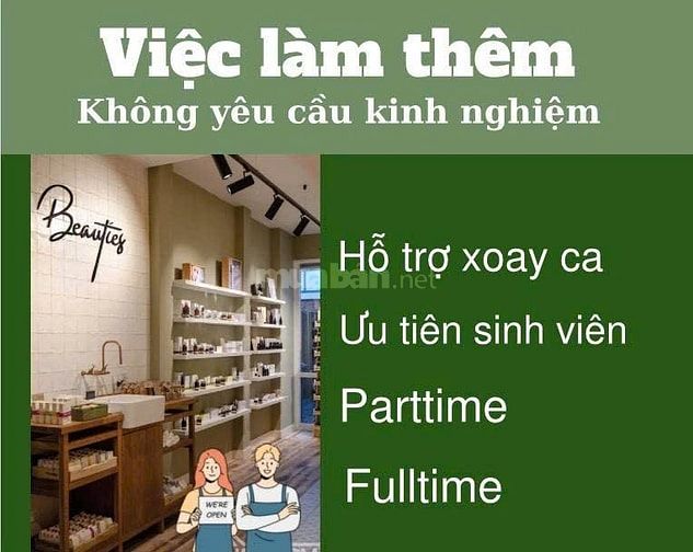 [ Hóc Môn ] Store tuyển dụng nhân viên bán hàng (parttime/fulltime)