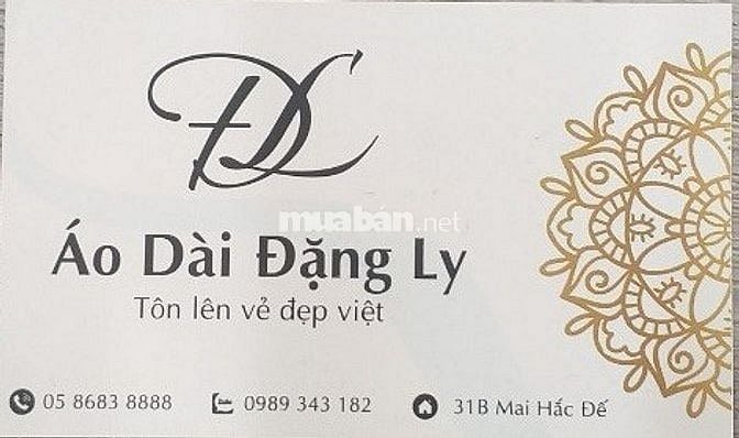 Áo dài Đặng Ly 31B Mai Hắc Đế tuyển nhân viên bán hàng, thợ may - phụ