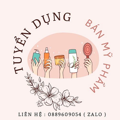 CẦN TUYỂN VÀI BẠN NHÂN VIÊN BÁN MỸ PHẨM 